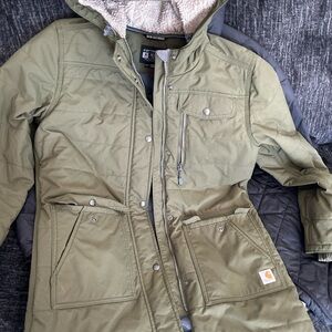 Carhartt Olive Green Relaxed Fit Jacket